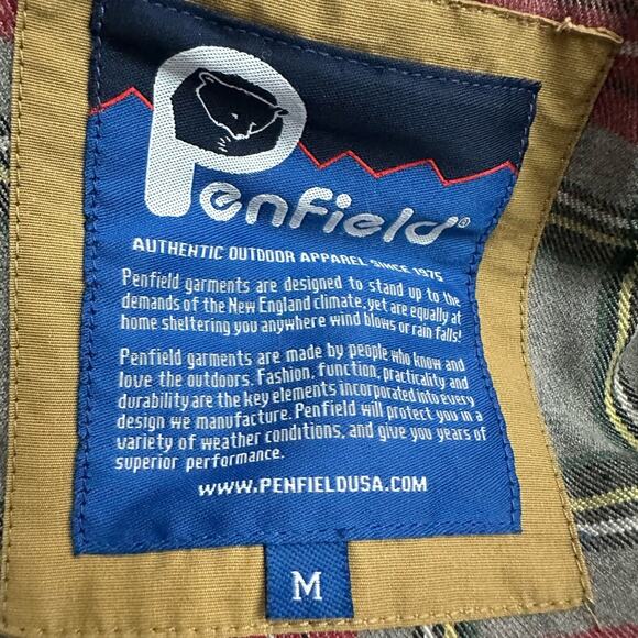 Vintage Penfield Utility Jacket Khaki Hooded Lined  Hiking Outdoor Gear Gopcore - Picture 6 of 14